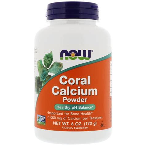 foods coral calcium powder  oz    iherb