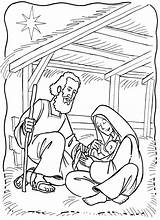 Nacimiento Belen Misterios Nativity Pesebre Gozosos Bethlehem Kleuters Jozef Kerst Presepios Nacimientos Portales Kleurplaten Stal Sementes sketch template