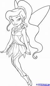 Coloring Tinkerbell Pages Fairy Vidia Disney Drawing Fée Coloriage Clochette Friends Imprimer Tinker Bell Rosetta Fairies Printable Drawings Adult Dessin sketch template