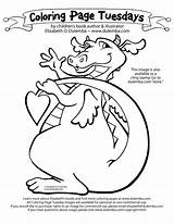 Dragon Coloring Pages Tuesday Dulemba Happy Big Favorite sketch template