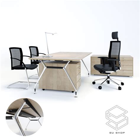 desk office table sketchup model   sketchup models