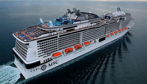 msc meraviglia  biggest cruise ship  visit  york cruiseblog