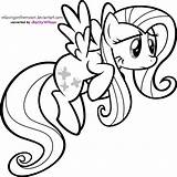 Fluttershy Coloring Pony Pages Little Color Flying Friendship Colouring Filly Magic Getdrawings Getcolorings sketch template