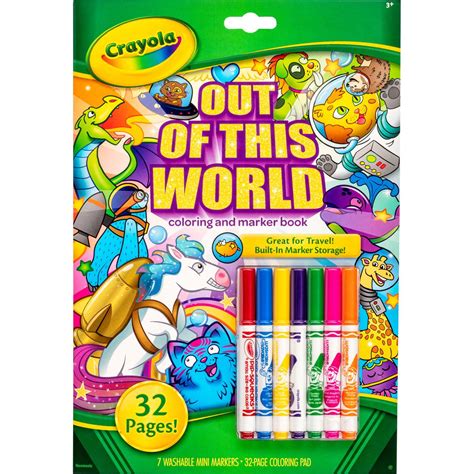 crayola    world colouring marker book  woolworths
