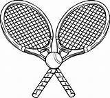Tennis Drawing Coloring Ball Racquet Getdrawings sketch template