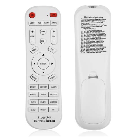 walfront white universal remote control controller  projector projector remote control