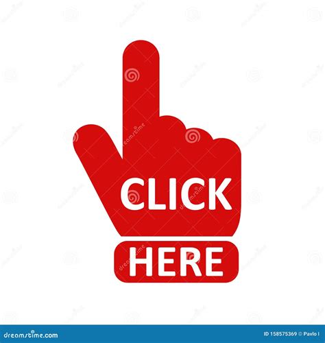 finger cursor royalty  stock photography cartoondealercom