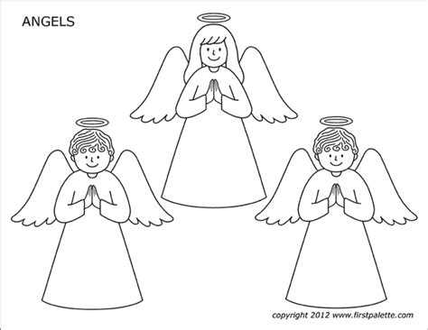 printable angels  printable templates