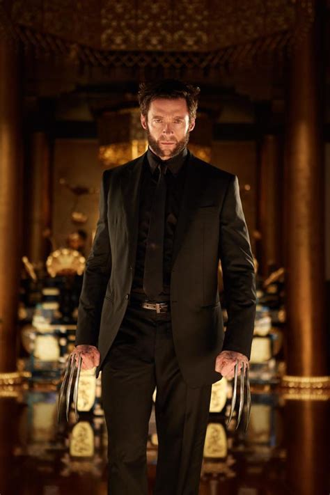 news new image of hugh jackman from the wolverine black