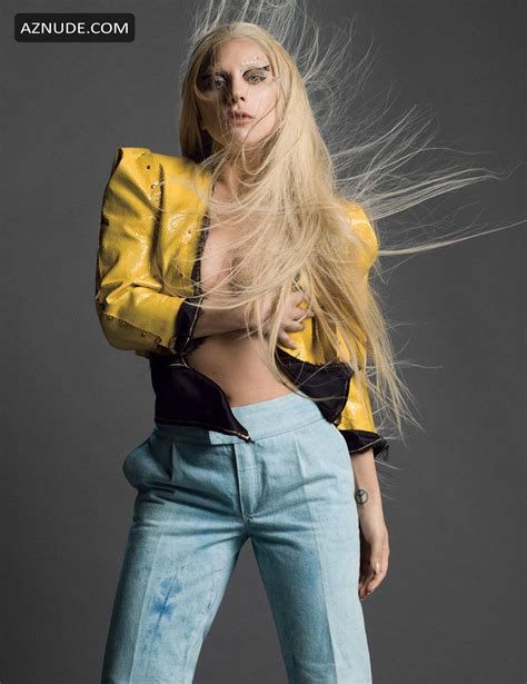 Lady Gaga Cleavage By Inez And Vinoodh For Billboard Aznude