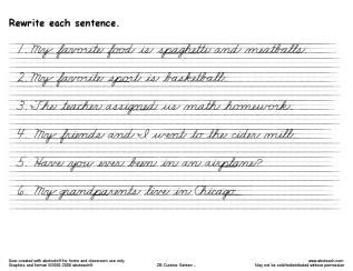 images  sentence handwriting worksheets sentence worksheets