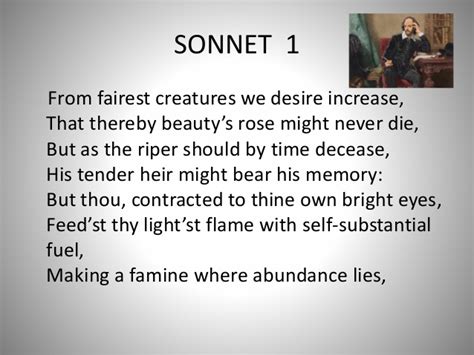 Sonnet 1 analysis
