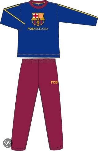 bolcom fc barcelona pyjama blauw met rood maat