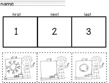 step sequencing activities  preschool  purple giraffe printables