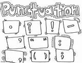 Punctuation Classroomdoodles sketch template
