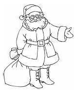 Santa Bag Coloring Gift Pages Claus Printable sketch template