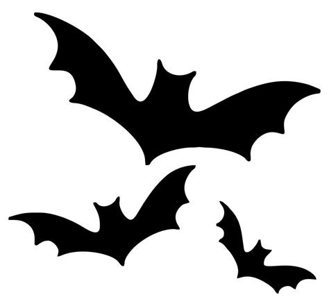 halloween bat stencil cutouts printable printableecom