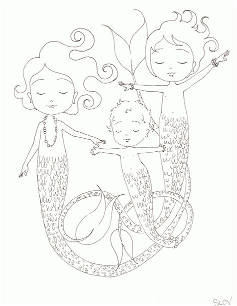 baby mermaid coloring pages coloring home