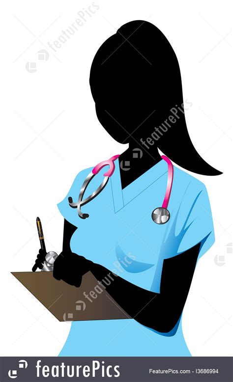 Nurse Silhouette Illustration