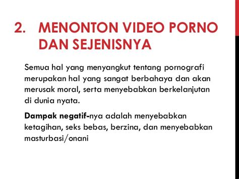 dampak negatif pergaulan bebas  tindakan  mendekati
