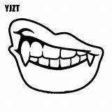 Teeth Fangs Yjzt 10cm Vinyl S8 1271 sketch template