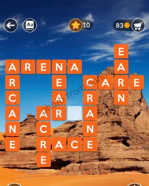wordscapes level  rock  answers