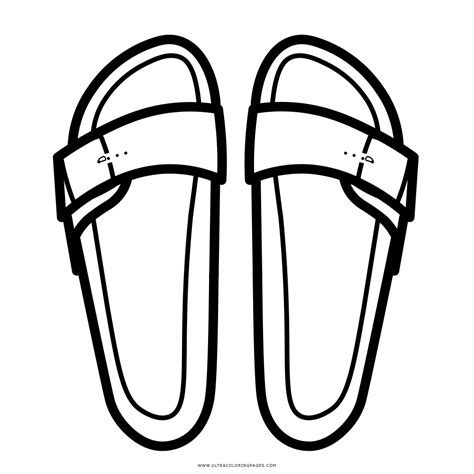 sandals coloring page  getdrawings
