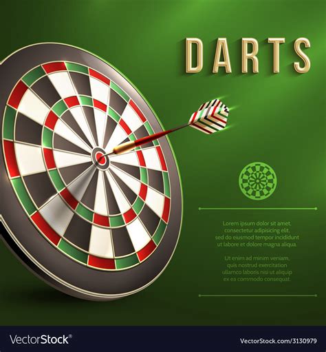 darts board background royalty  vector image