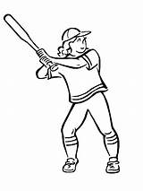 Baseball Sports Coloring Pages Kids Advertisement sketch template