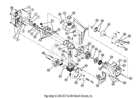 ryobi gas  trimmer parts diagram webmotororg