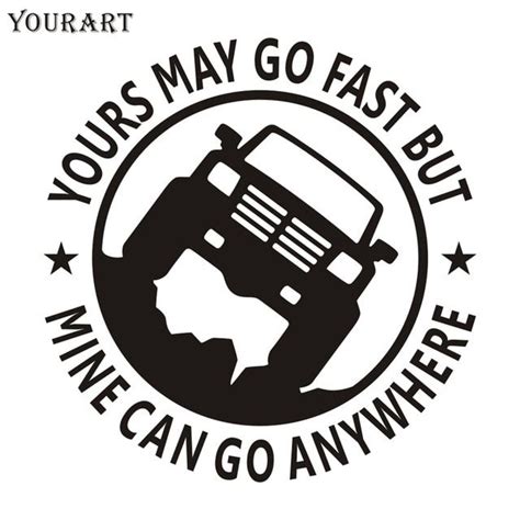 yourart 4x4 vinyl car sticker funny van trunk suv pickup 4x4 off road