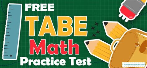 tabe math practice test effortless math   students learn