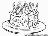 Coloring Pages Pastry Cake Birthday Happy Successful Printable Getcolorings Getdrawings Visit Color sketch template