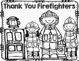 Firefighters Responders Freebie Preschool Seusstastic Inspirations Fireman Week Bomberos Profesiones Oficios Helpers sketch template