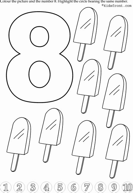 number  coloring pages  preschoolers coloring reference