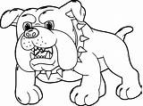 Bulldog Miedo Dibujosonline Categorias Animales sketch template