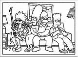 Simpsons Wecoloringpage Coloringpagesfortoddlers Artikel sketch template