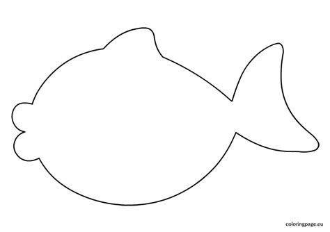 images  printable fish outline template outline template