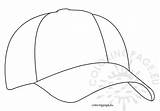 Cap Coloring Baseball Cartoon Coloringpage Designlooter Drawings 07kb 575px Eu sketch template