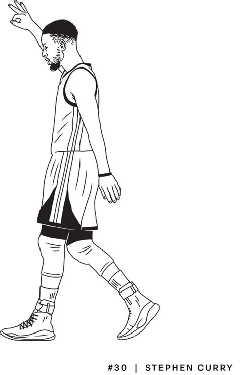 stephen curry coloring page white coloring pages images   finder