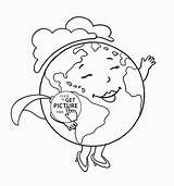 Coloring Earth Pages Kids Save Wuppsy Popular Planet Lady sketch template