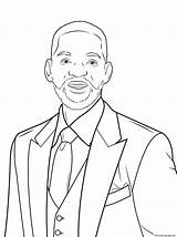 Smith Will Coloring Pages Celebrity Printable Drawing Color Template Print sketch template