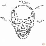 Skull Evil Supercoloring Categories sketch template
