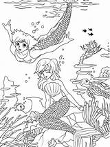 Coloring Pages Merman Mermaid Sheets Dover Book Publications Fantasy Printable Choose Board Template Doverpublications Welcome sketch template