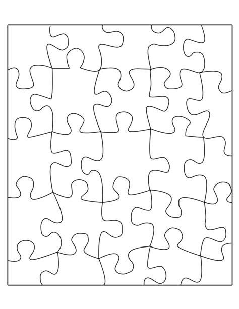 printable puzzle pieces template lovetoknow