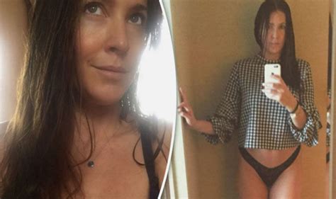 lisa snowdon strips down to knickers as she treats fans to