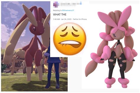 pokemon legends arceus fans  obsessed  giant sexy lopunny