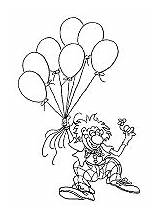 Balloons Coloring Clown Printable Pages Activities Ws School First sketch template