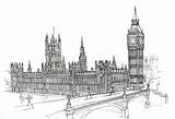 Parliament Drawing London Sketch Houses Westminster House Ben Big City Drawings Architecture Paintingvalley Illustration Choose Board sketch template