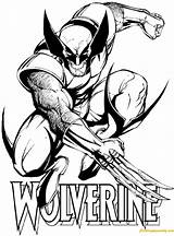 Wolverine Pages Avengers Coloring Online Color sketch template